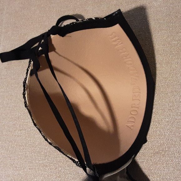 Adore Me Black Geometric Lace Bra Size 40DD - Picture 7 of 12